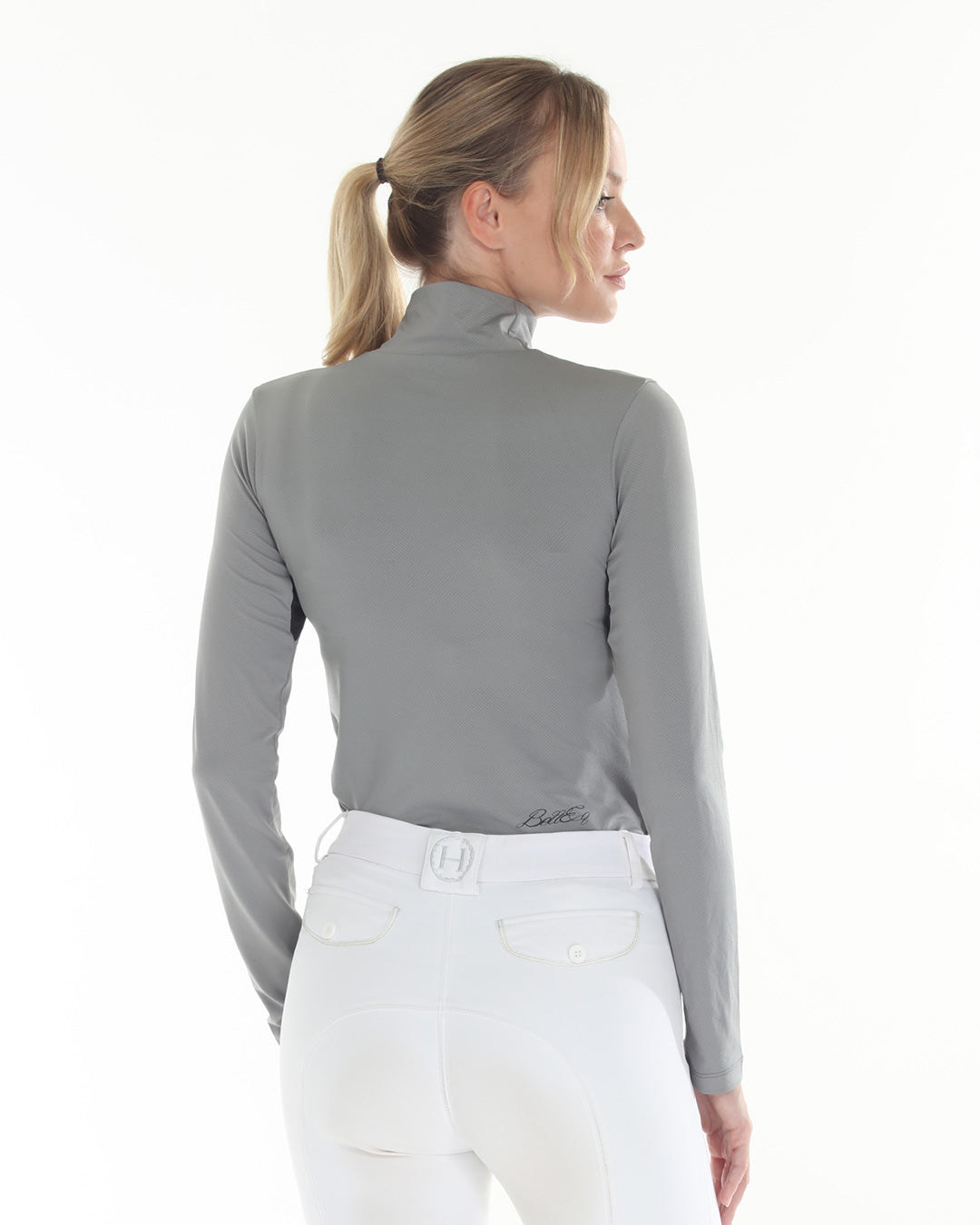 grey longsleeve mock neck sunshirt