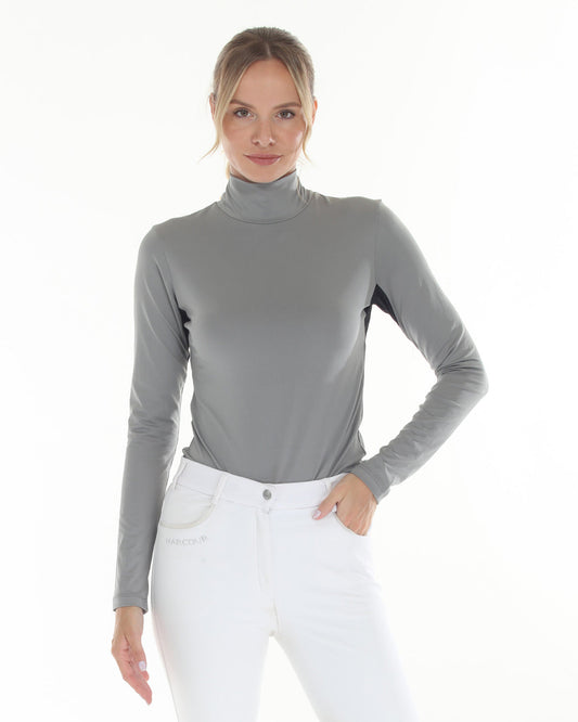 grey longsleeve mock neck sunshirt